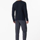 Schiesser Schiesser Pyjama long bleu nuit 180843 56/XXL