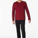 Schiesser Schiesser Pyjama long bordeaux 180444 56/XXL