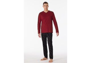 Schiesser Pyjama Long bordeaux 180444 56/XXL