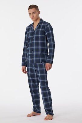 Schiesser Pyjama Long nightblue 180276 54/XL