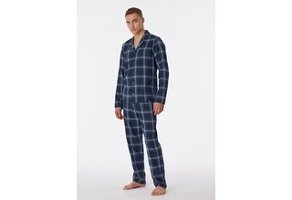 Schiesser Pyjama Long nightblue 180276 52/L