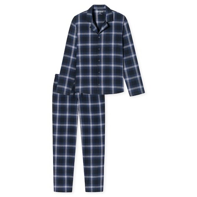 Schiesser Pyjama long bleu nuit 180276 48/S