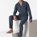 Schiesser Schiesser Pyjama Long nightblue 180275 54/XL