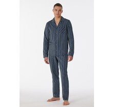 Schiesser Pyjama long bleu nuit 180275 54/XL