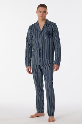 Schiesser Pyjama Long nightblue 180275 54/XL
