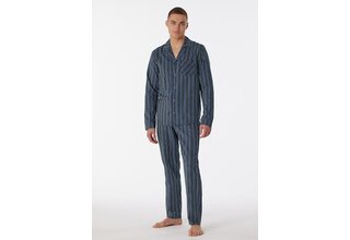 Schiesser Pyjama Long nightblue 180275 54/XL