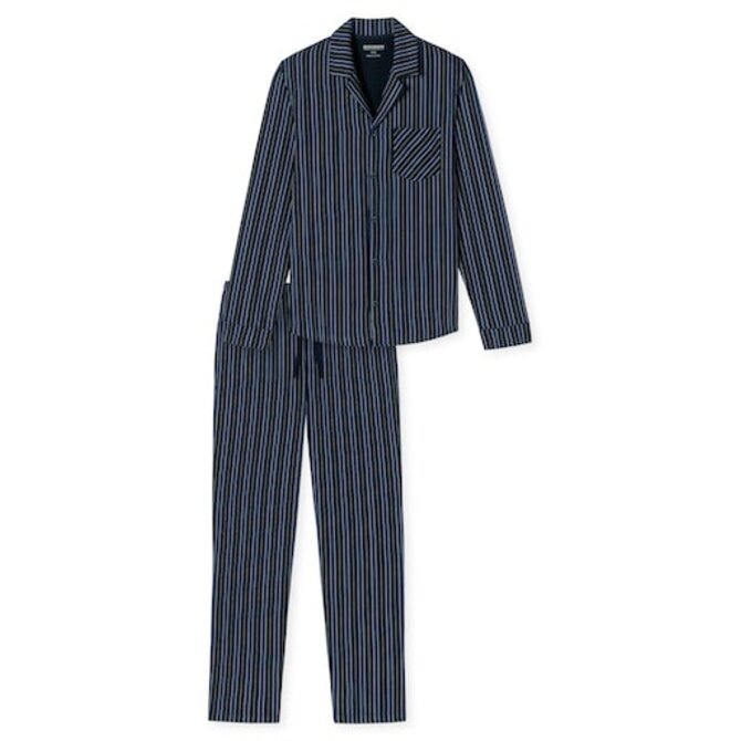 Schiesser Pyjama long bleu nuit 180275 52/L