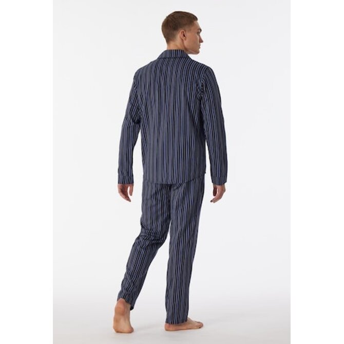Schiesser Pyjama Long nightblue 180275 52/L