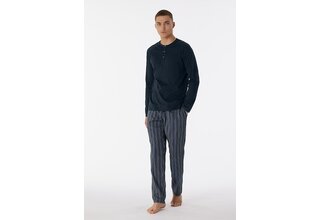 Schiesser Pyjama Long nightblue 180274 50/M