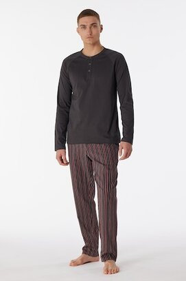 Schiesser Pyjama long anthracite 180274 54/XL