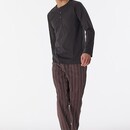 Schiesser Schiesser Pyjama long anthracite 180274 54/XL