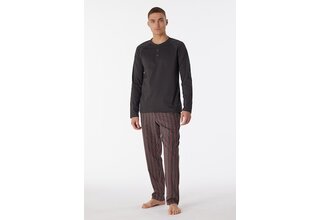 Schiesser Pyjama Long anthracite 180274 48/S
