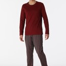 Schiesser Schiesser Pyjama Long terracotta brown 180273 56/XXL