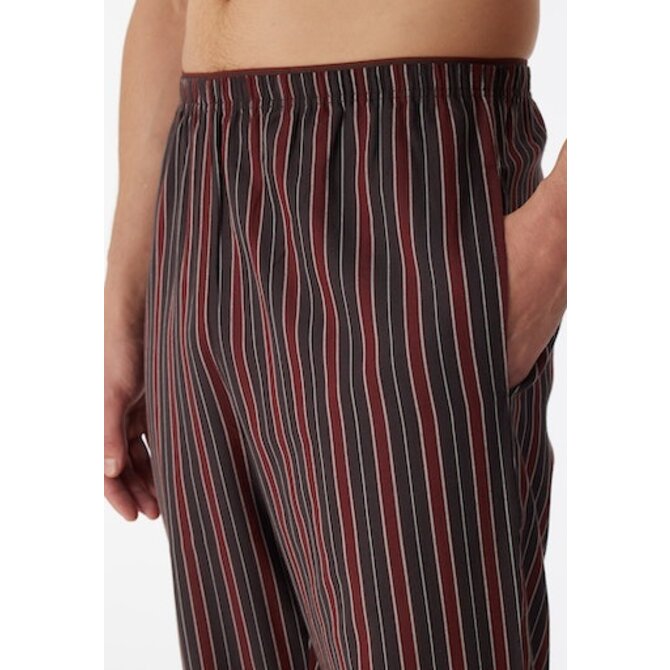 Schiesser Pyjama long terre cuite marron 180273 50/M