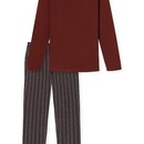 Schiesser Schiesser Pyjama long terre cuite marron 180273 50/M