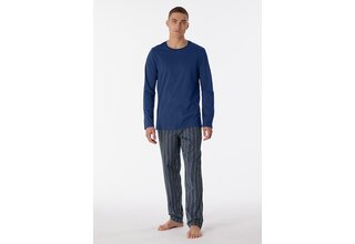 Schiesser Pyjama Long navy 180273 52/L