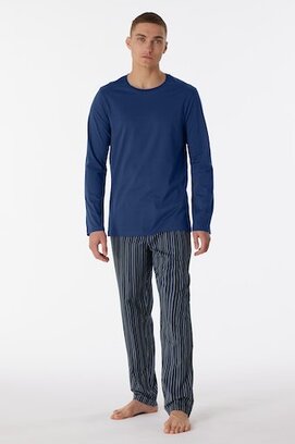Schiesser Pyjama Long navy 180273 48/S
