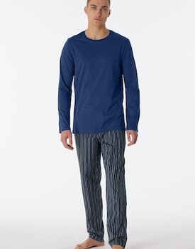 Schiesser Pyjama Long navy 180273 48/S