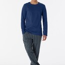 Schiesser Schiesser Pyjama Long navy 180273 48/S