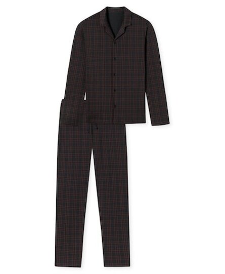 Schiesser Pyjama Long anthracite 180272 52/L