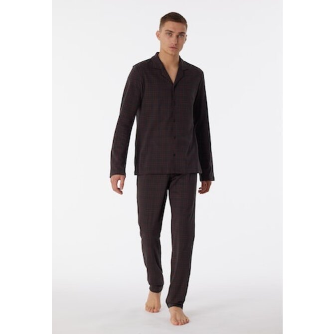Schiesser Pyjama long anthracite 180272 52/L