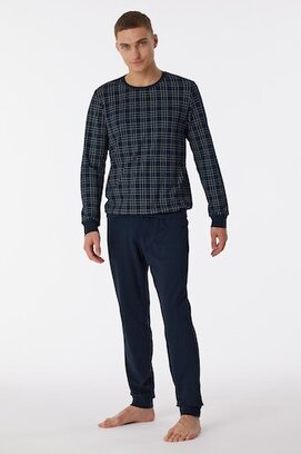 Schiesser Pyjama Long nightblue 180270 52/L