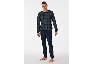 Schiesser Pyjama Long nightblue 180270 52/L