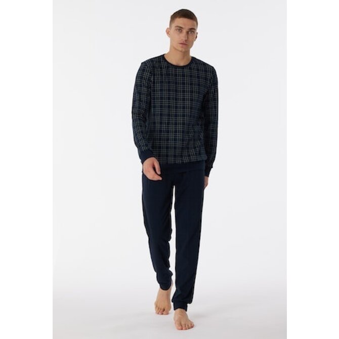 Schiesser Pyjama long bleu nuit 180270 52/L