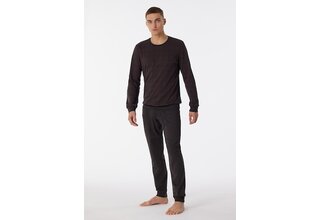 Schiesser Pyjama Long anthracite 180270 60/4XL