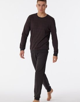 Schiesser Pyjama Long anthracite 180270 50/M