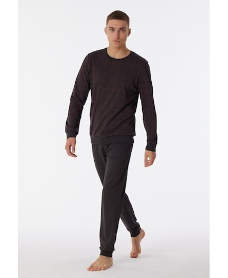 Schiesser Pyjama Long anthracite 180270 50/M