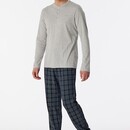 Schiesser Schiesser Pyjama Long grey melange 180269 56/XXL