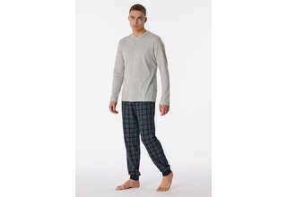 Schiesser Pyjama Long grey melange 180269 50/M