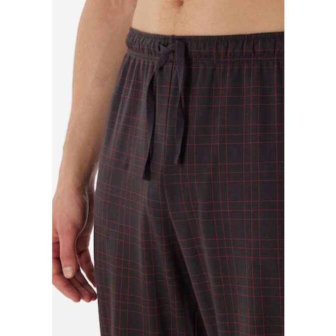 Schiesser Pyjama Long terracotta brown 180269 52/L