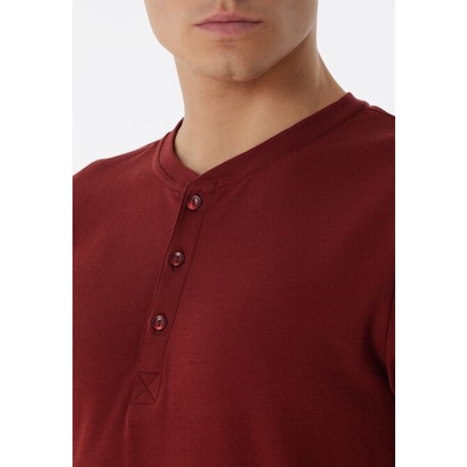 Schiesser Pyjama long terre cuite marron 180269 52/L