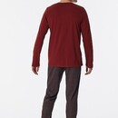 Schiesser Schiesser Pyjama Long terracotta brown 180269 52/L