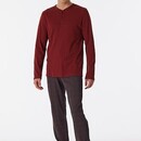 Schiesser Schiesser Pyjama Long terracotta marron 180269 50/M