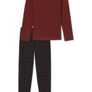 Schiesser Schiesser Pyjama Long terracotta brown 180269 50/M
