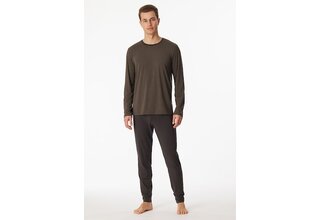 Schiesser Pyjama Long taupe colored 180267 54/XL