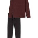 Schiesser Schiesser Pyjama Long terracotta brown 180258 56/XXL