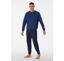 Schiesser Pyjama long marine 180252 54/XL