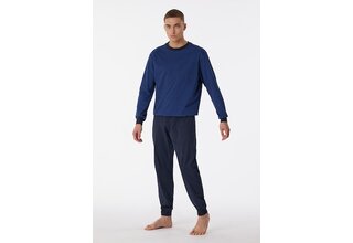 Schiesser Pyjama Long navy 180252 54/XL