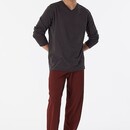 Schiesser Schiesser Pyjama Long anthracite 180251 56/XXL