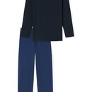 Schiesser Schiesser Pyjama long bleu nuit 180251 50/M