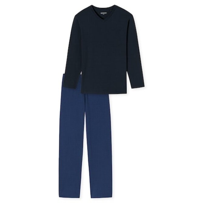 Schiesser Pyjama long bleu nuit 180251 50/M