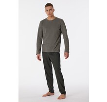 Schiesser Pyjama Long taupe colored 180249 56/XXL