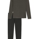 Schiesser Schiesser Pyjama Long taupe colored 180249 54/XL