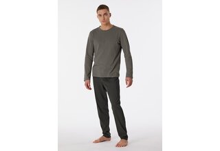 Schiesser Pyjama Long taupe colored 180249 52/L