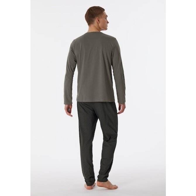 Schiesser Pyjama long couleur taupe 180249 52/L