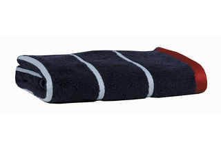 Carl Ross Saunahanddoek 17300 night blue/off white 70x200